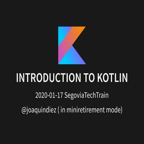 Kotlin introduction | PPT