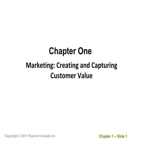 Marketing - Chapter 1