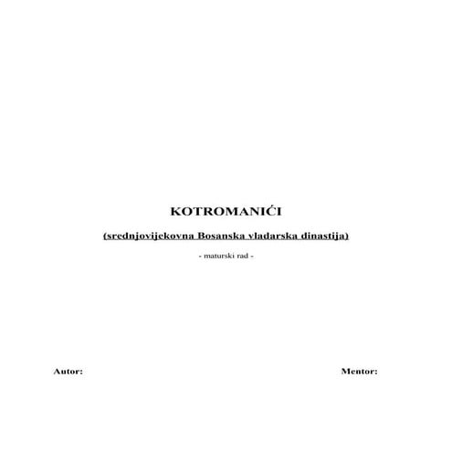 Kotromanici ij PDF