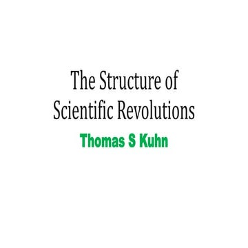 Scientific Revolution Thomas Kuhn | PDF