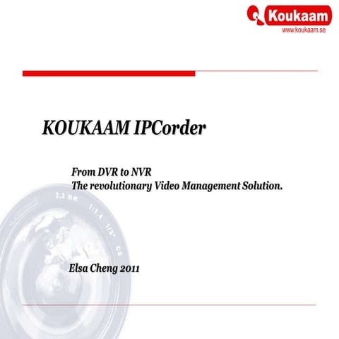Koukaam ip corder introduction
