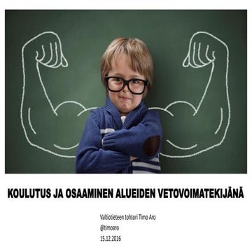 Koulutus ja osaaminen alueellisena vetovoimatekijänä