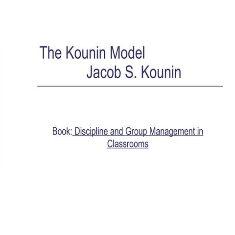 Kounin Model