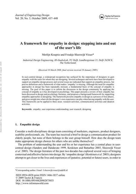 Koupriesleeswijkemp empathy framework