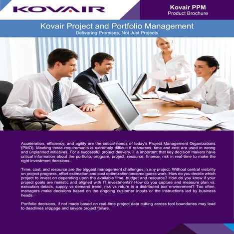 Kovair Project Portfolio Management - Brochure