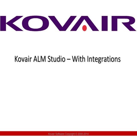 Kovair ALM Studio Overview