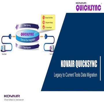 Kovair QuickSync Capability Overview