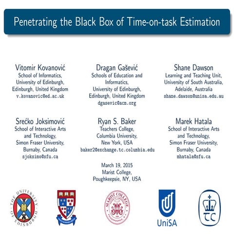 Penetrating the black box of time-on-task estimation