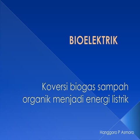 Koversi biogas sampah organik menjadi energi listrik