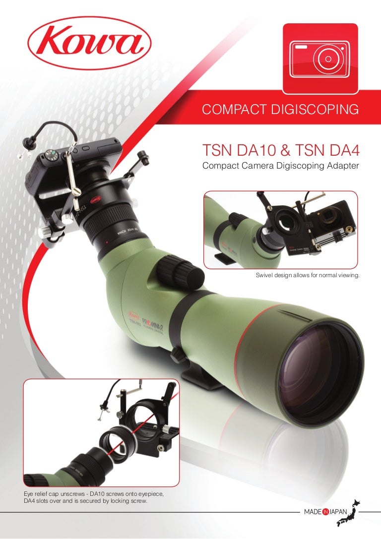 KOWA TSN DA4, DA10 Digiscoping Optics Trade