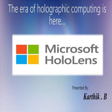 microsoft HoloLens