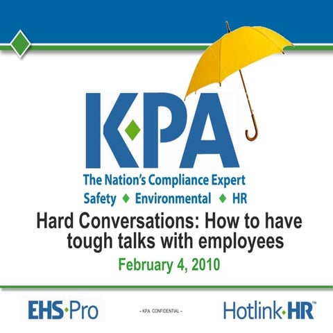 Hard Conversations: How to have tough talks with employees