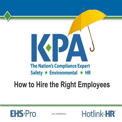 How to Hire the Right Employees | PDF