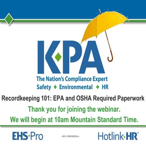 Recordkeeping 101: EPA and OSHA Required Paperwork