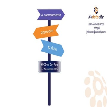 A commonsense approach to data