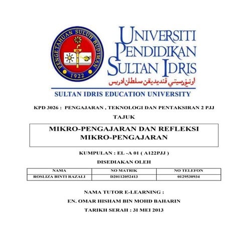 Kpd 3026 rosliza razali