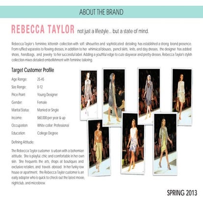 Designs for Rebecca Taylor - S/S 2013