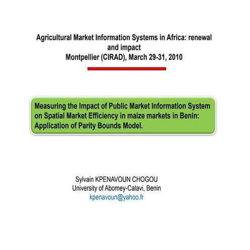 Kpenavoun CIRAD 2010