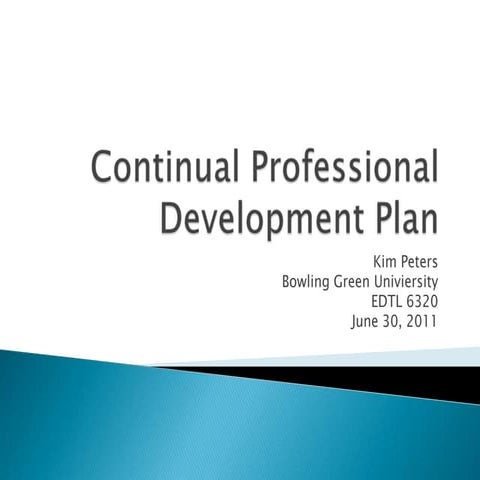 Kpeters.continual professional development plan