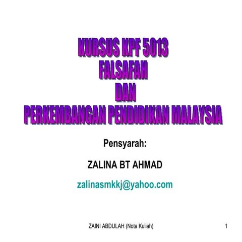 Kpf 5013 (dpli) nota 1