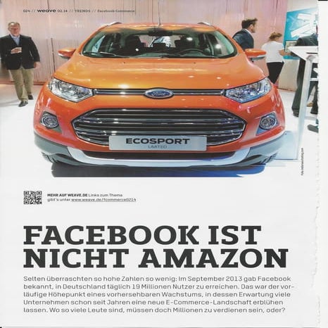 FACEBOOK IST NICHT AMAZON! (Weave, 03/2014)