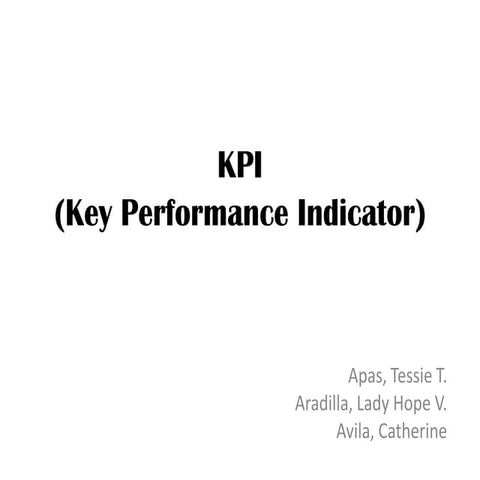 Key Performance Indicator