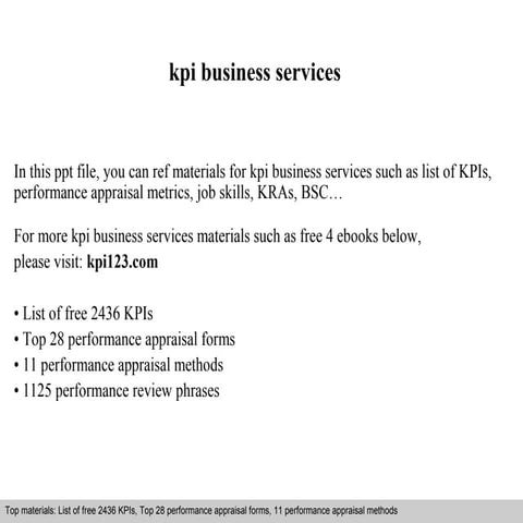 Kpi business services
