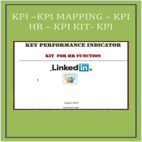 Key performance indicator | DOC