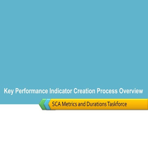 Enterprise KPI Development Process