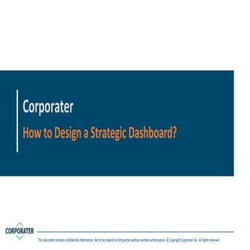 How to Design a Strategic Dashboard?
