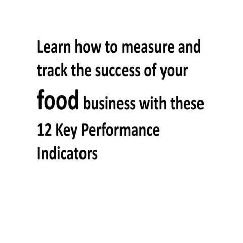 kpi restaurant.ppt