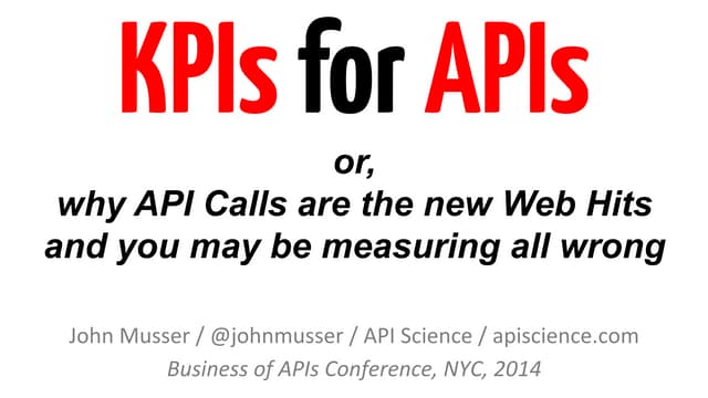 KPIs for APIs (and how API Calls ar...
