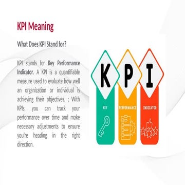 KPIs Training power point presentation doc