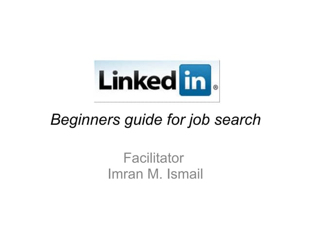 LinkedIn and Job Search