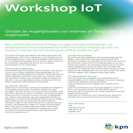 KPN IoT workshop
