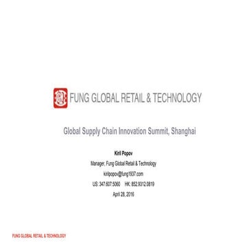 Global Supply Chain Innovation Summit, Shanghai