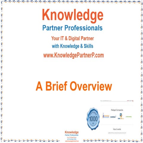 Knowledge Partner Professionals Services Overview