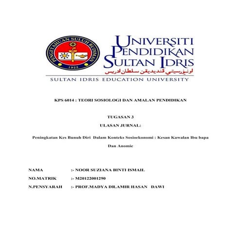 Kps 6014 ulasan jurnal