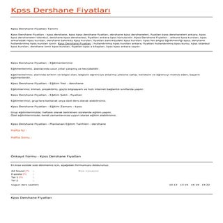 Kpss dershane-fiyatlari