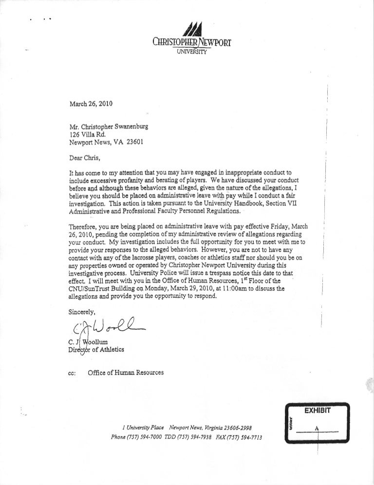 Swanenburg Suspension & Termination Letters March 2010