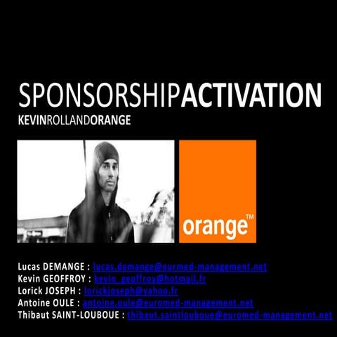 Activation Kevin Rolland - Orange | PPTX