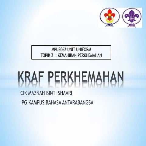 Kraf Perkhemahan Pandu Puteri Kadet
