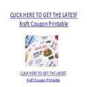 Kraft Coupon Printable - Kraft Coupon Printable