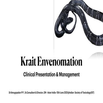 Krait : Envenomation 