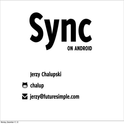 Sync on Android