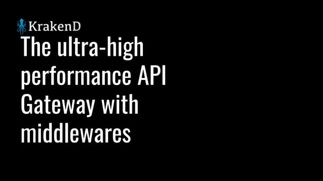 KrakenD API Gateway
