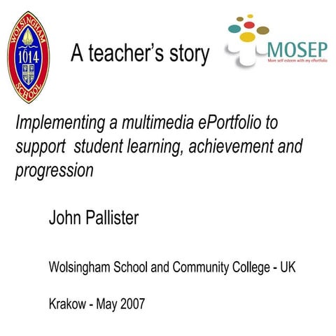 Implementing a multimedia ePortfolio to support  student learning, achievemen...