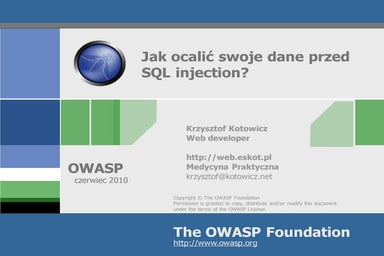 Jak ocalić swoje dane przed SQL injection?