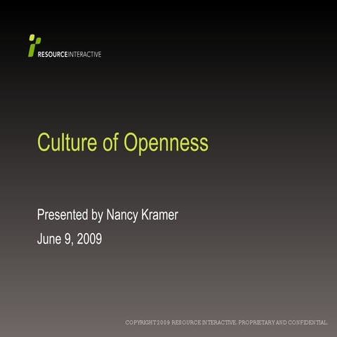 Circle of Business 2009: Open Culture