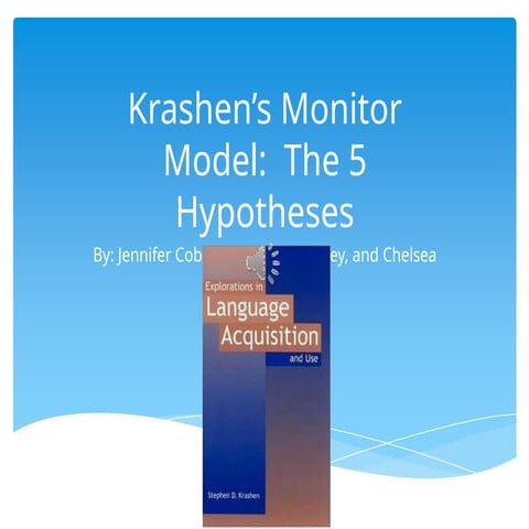 Stephen krashen's monitor model theories.pptx